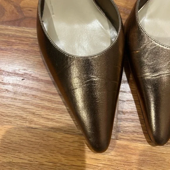 Karen Scott Bronze Sling Back Heels 👠 - Picture 2 of 7